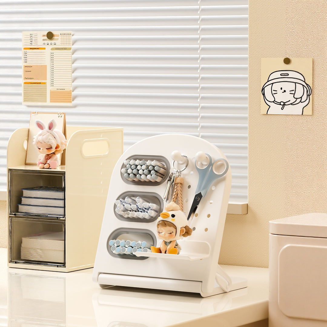 Multi-Functional Desktop Organizer with Adjustable Slots Stornfield