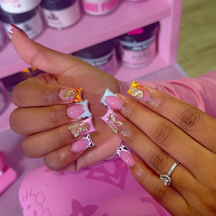 Decorative Thematic Press-On Nails Set Stornfield