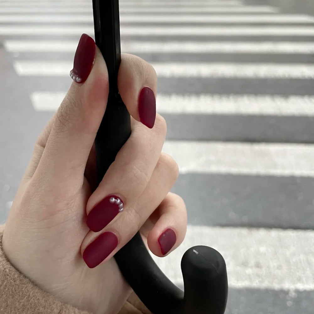 Elegant Matte Press-On Nail Art Stornfield