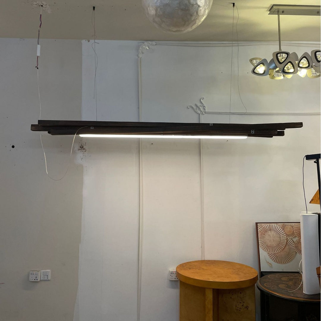 Modern Floating Wooden LED Pendant Light