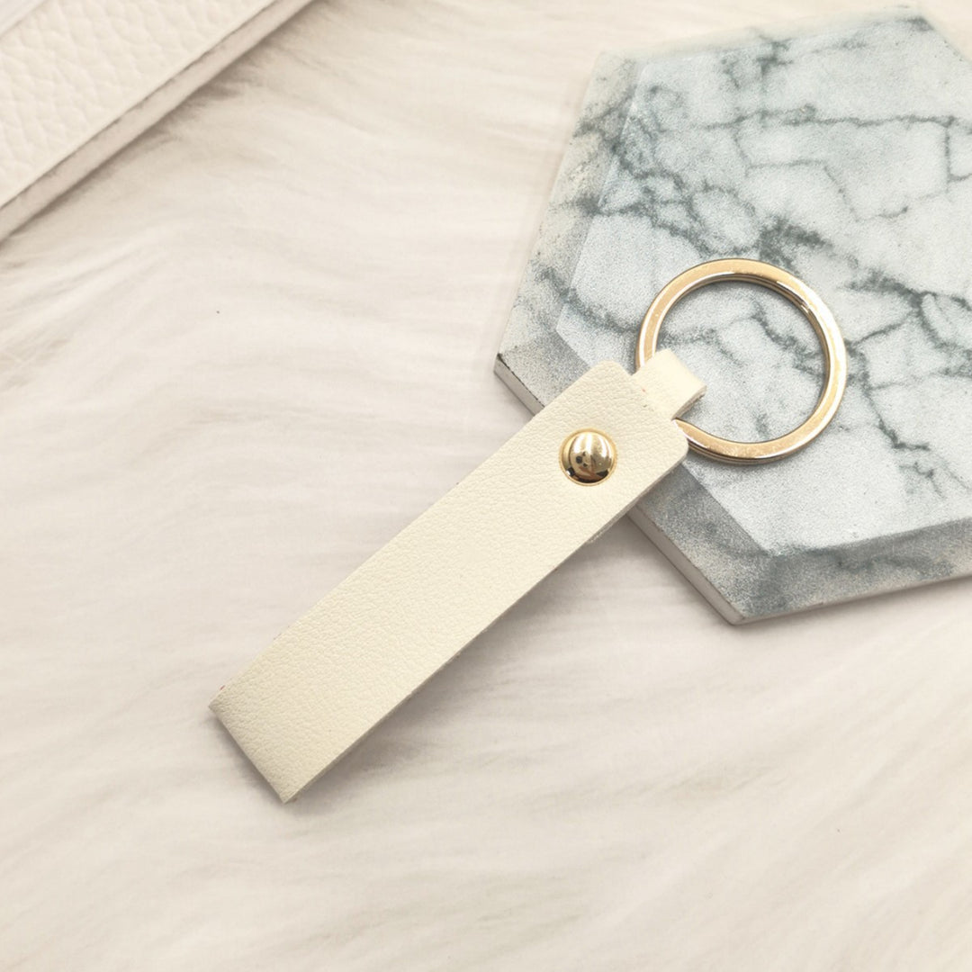 Unisex keychain with elegant artificial leather design Kalsten