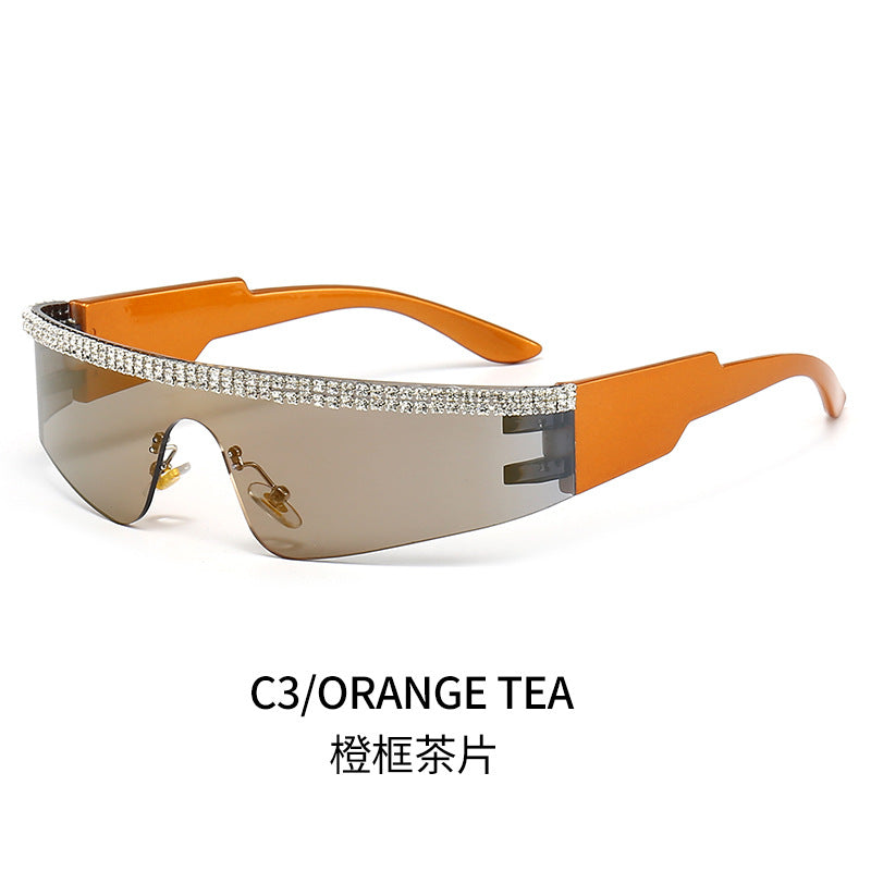Women's Fashion Glamour Sunglasses with Rhinestone-Embellished Frame Stornfield