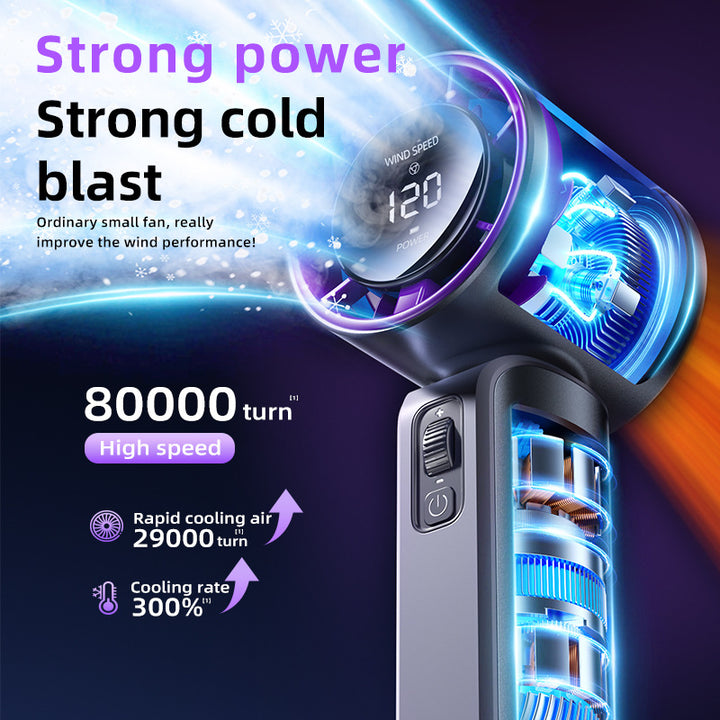 Ladies Hand Fan with LED Display and Turbofan Stornfield