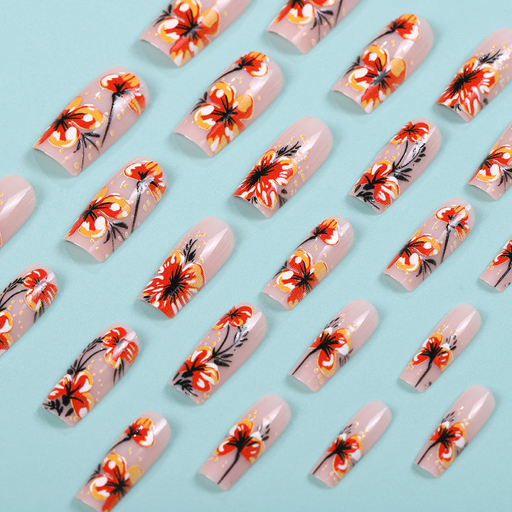 Artificial nails with exclusive floral design Stornfield