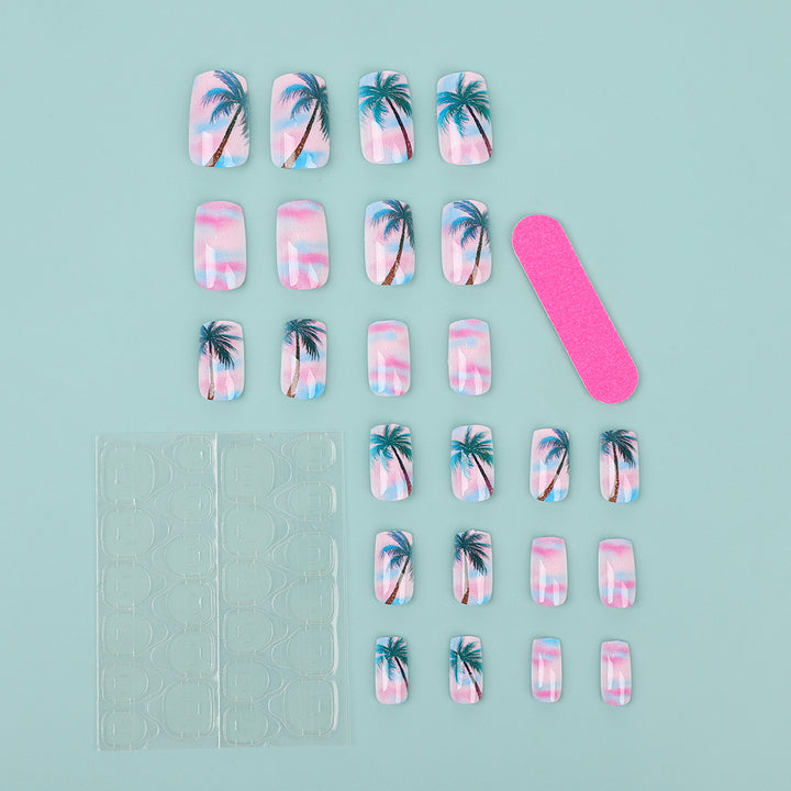 Artificial nails in tropical palm design Stornfield