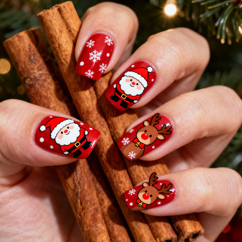 Festive Christmas Art Nail Set Stornfield
