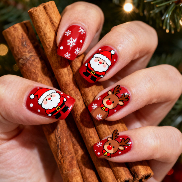 Festive Christmas Art Nail Set Stornfield