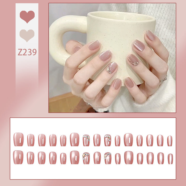 Glittering artificial nail tips with elegant details Stornfield