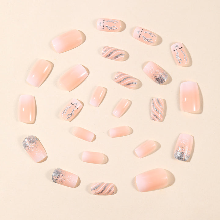 Festive Winter-Themed 3D Nail Art Extensions Stornfield