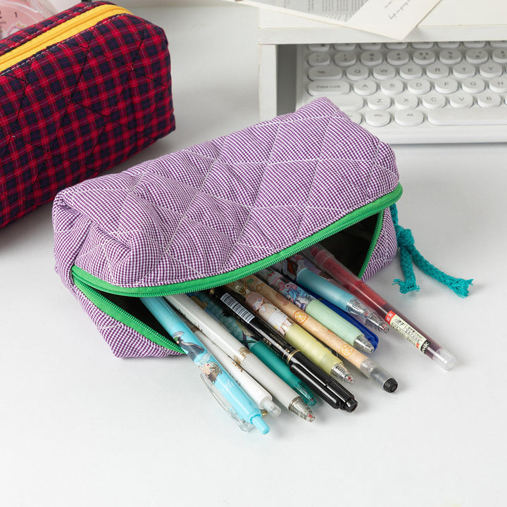 Quilted Zippered Pencil Case Stornfield