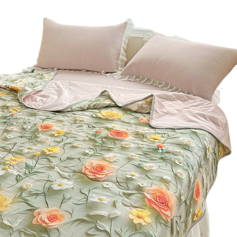 Floral Patterned Lightweight Quilt