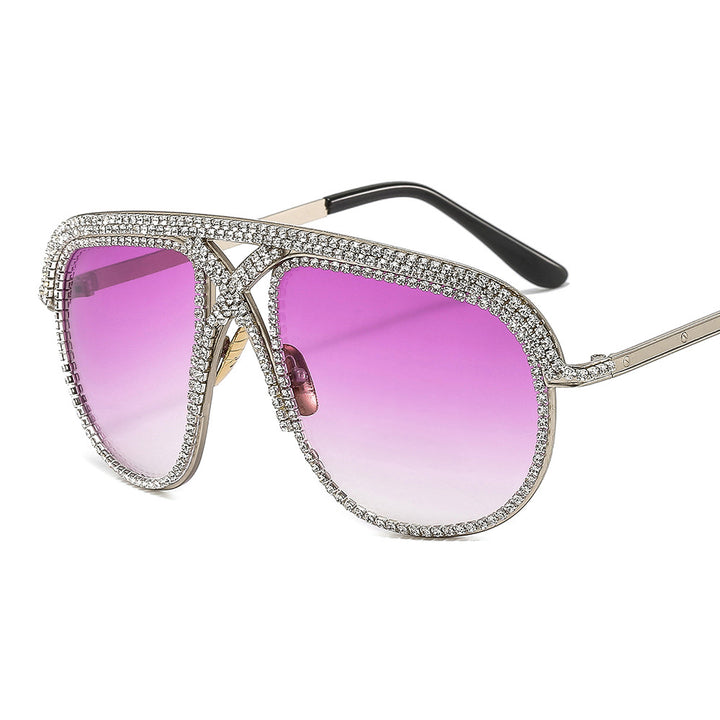 Ladies elegant sunglasses with glittering frame and gradient lenses Stornfield