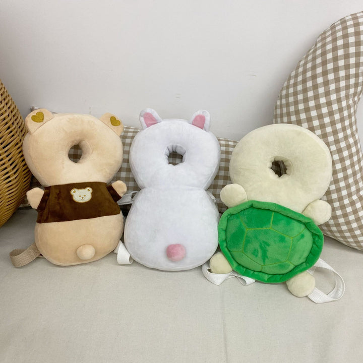 Plush Turtle Children's Backpack with Soft Neck Pillow and Adjustable Straps