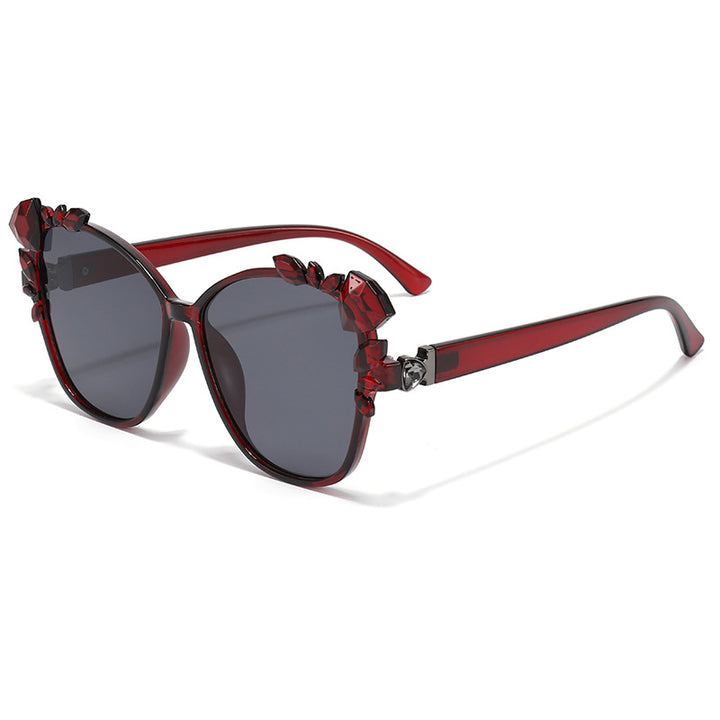 Glamorous Cat-Eye Sunglasses with Crystal Embellishments Stornfield