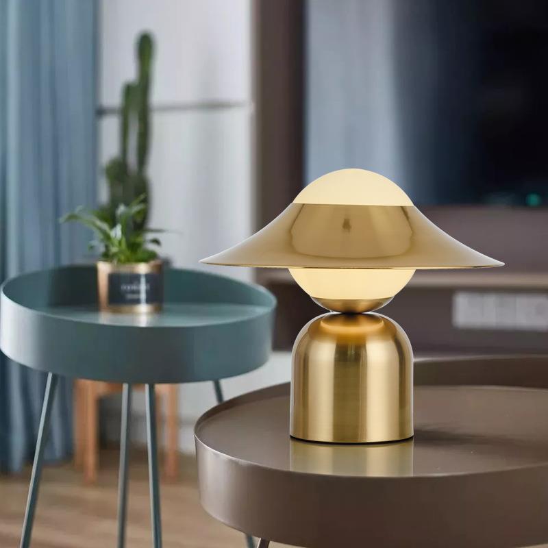 Modern Table Lamp with Unique Sculptural Design