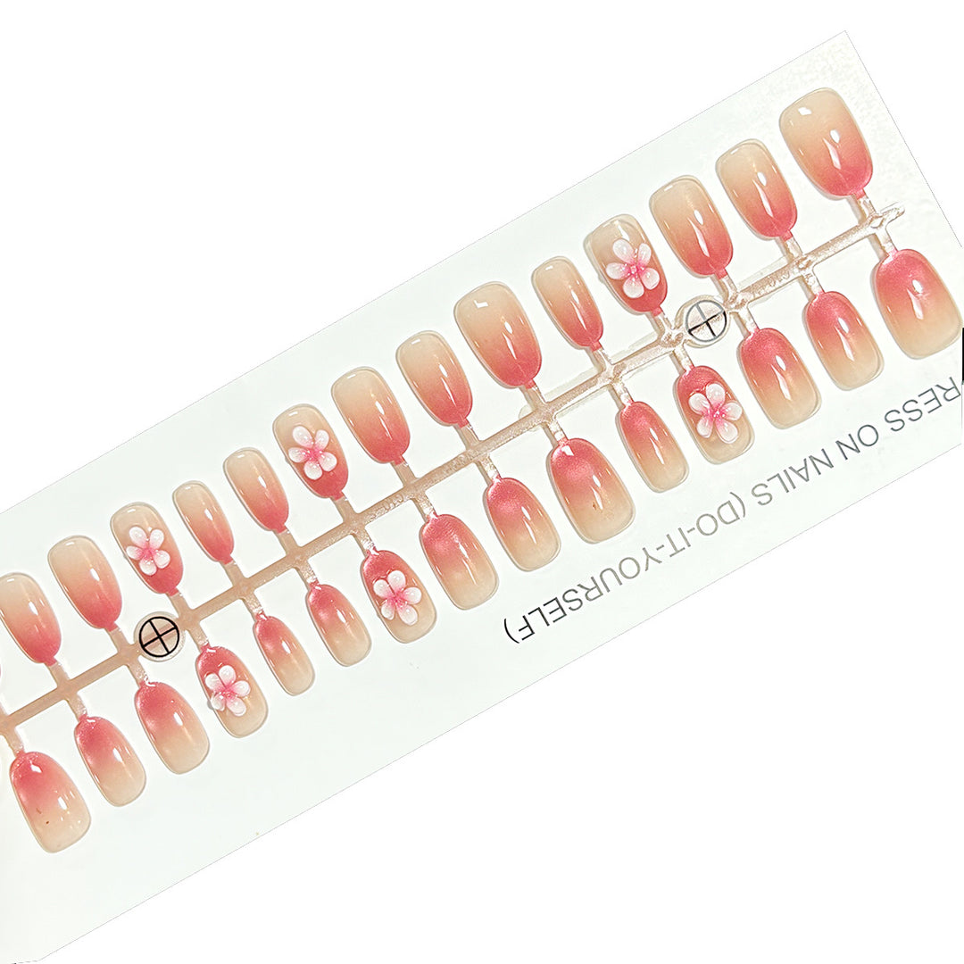 Floral Gradient Press-On Nail Set Stornfield