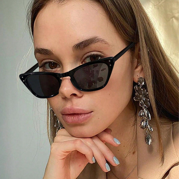 Ladies Cat-Eye Sunglasses with Mirrored Lenses and Stylish Frame Stornfield