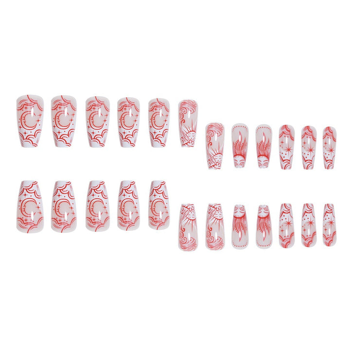 Artistic Long Press-On Nail Enhancements Stornfield