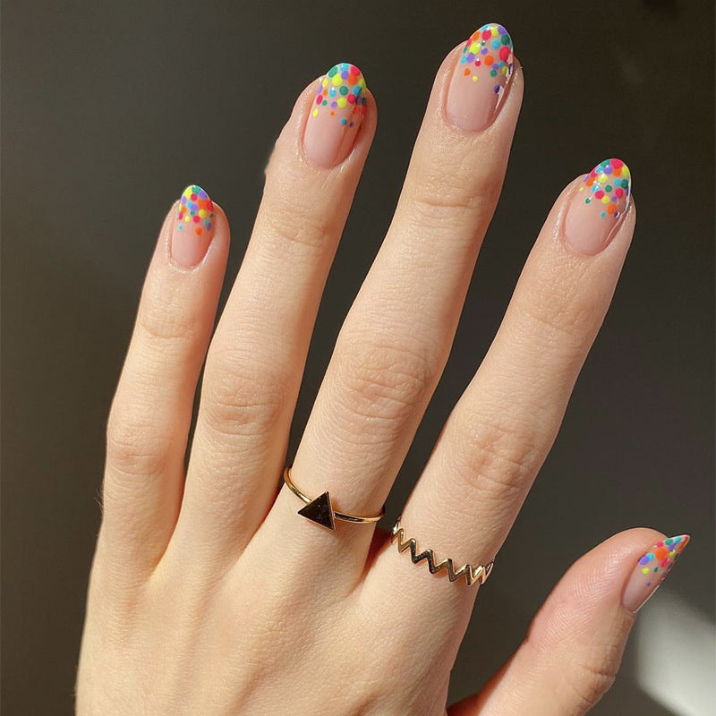 Colorful Polka Dot Nail Art Press-On Nails Stornfield