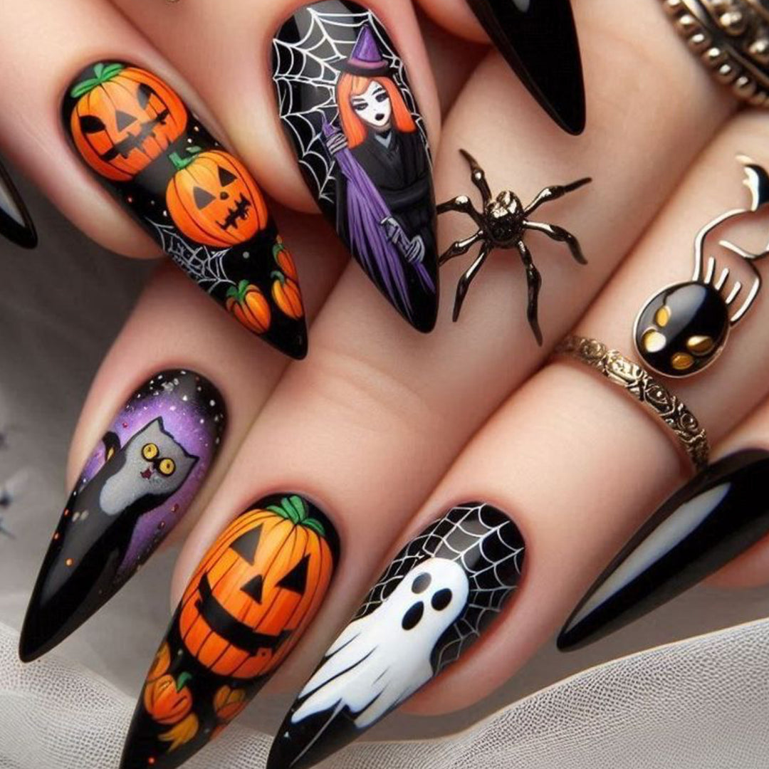 Halloween-Themed 3D Decorative Nail Art Extensions Stornfield