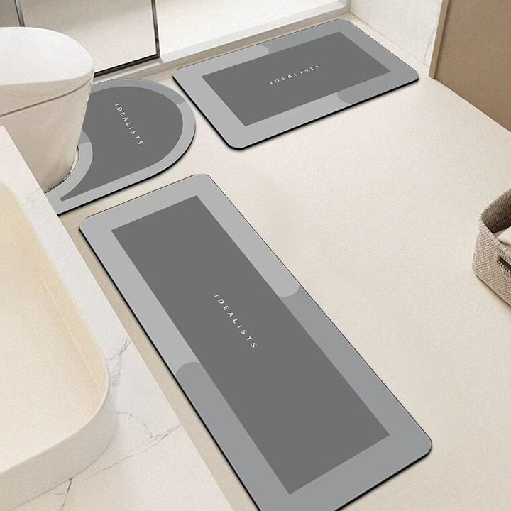 Modern Minimalist Bathroom Mat Set Stornfield