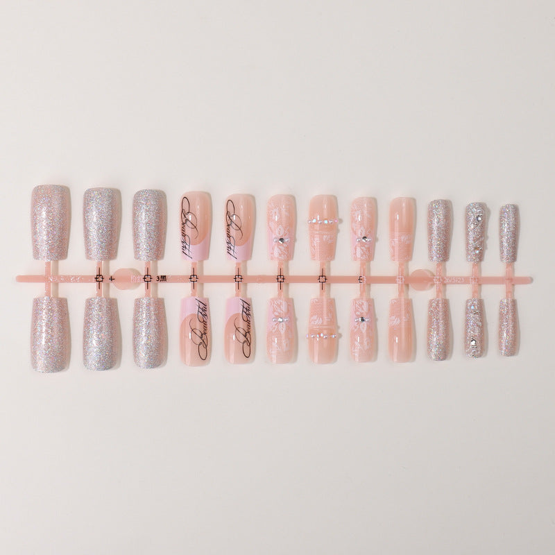 Shimmering Elegant Press-On Nail Tips Stornfield