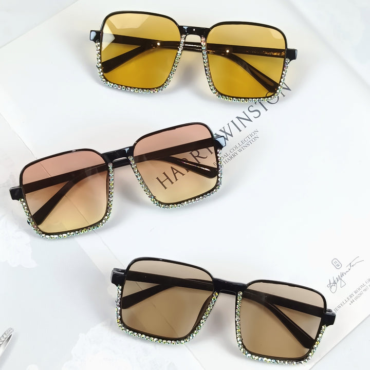 Ladies Glamorous Sunglasses with Sparkling Rhinestone Embellishment Stornfield