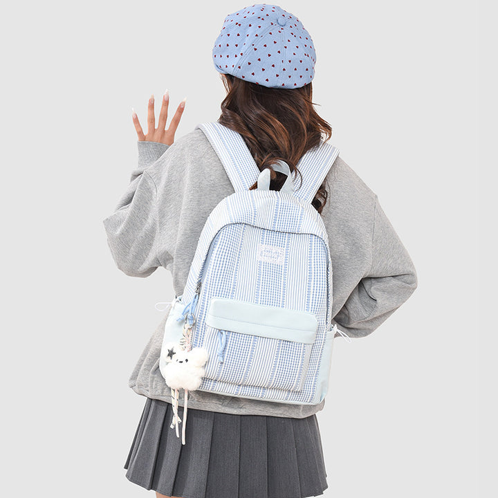 Stylish Striped Design Backpack Stornfield