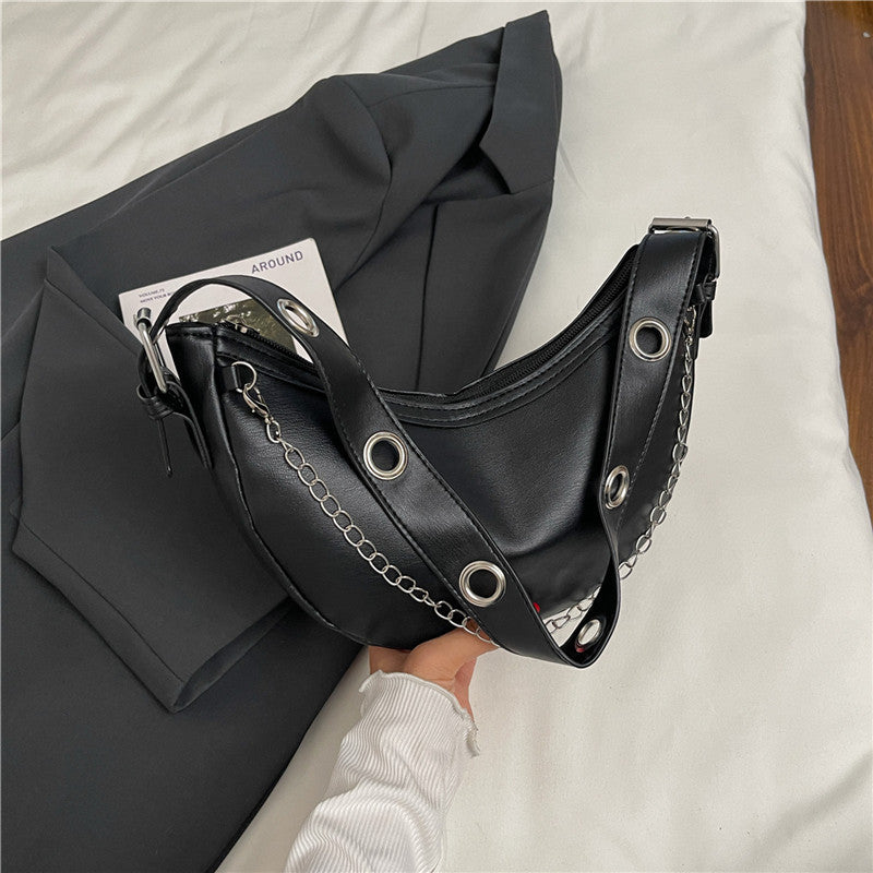 Modern Chain-Handled Hobo Bag Stornfield