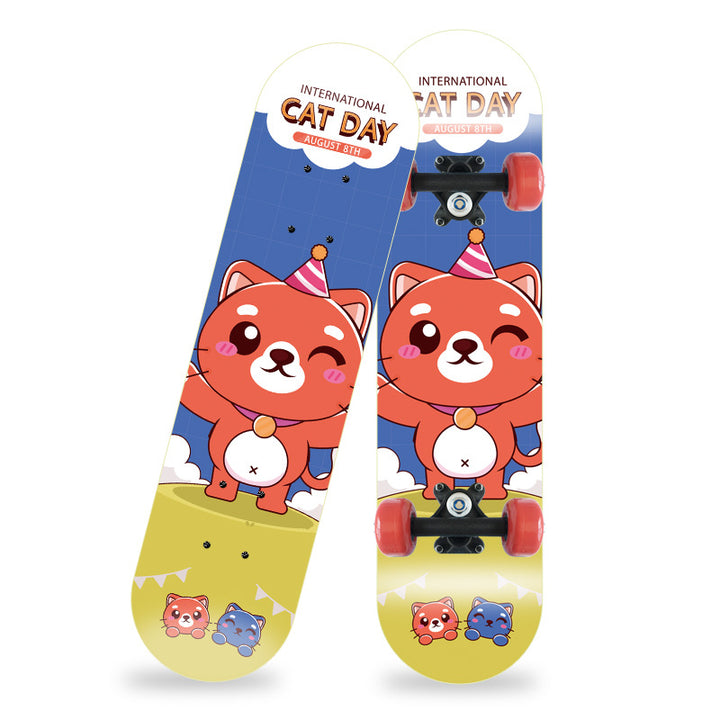 Cartoon-Inspired Mini Skateboard Stornfield