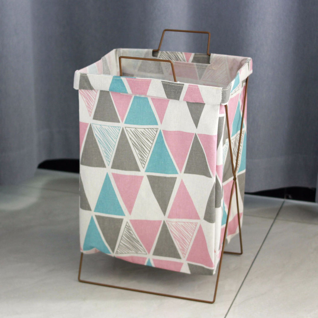 Decorative laundry basket with inspiring quotes Stornfield