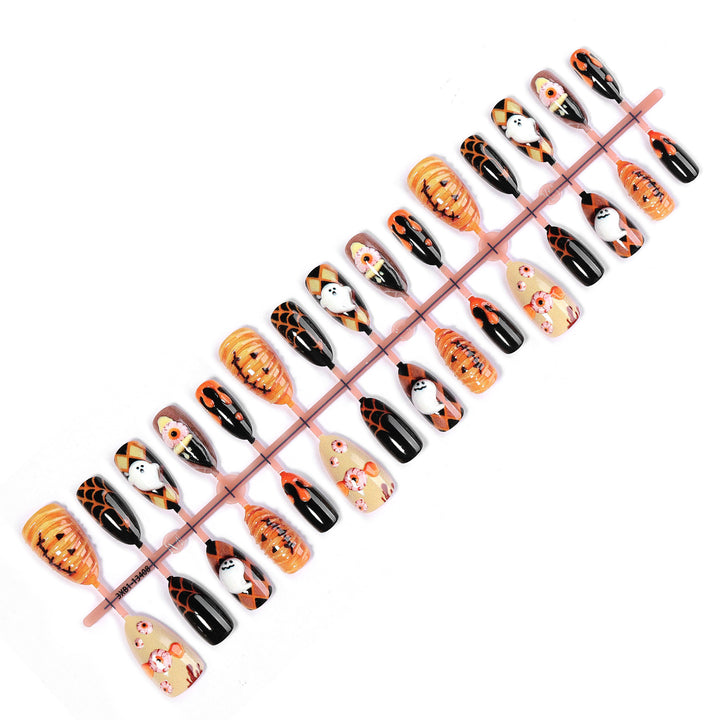 Creative nail art set with unique Halloween designs Stornfield