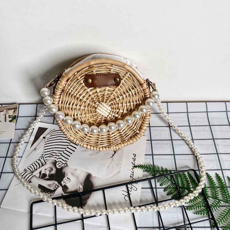 Women's Pearl Necklace Basket Bag Stornfield