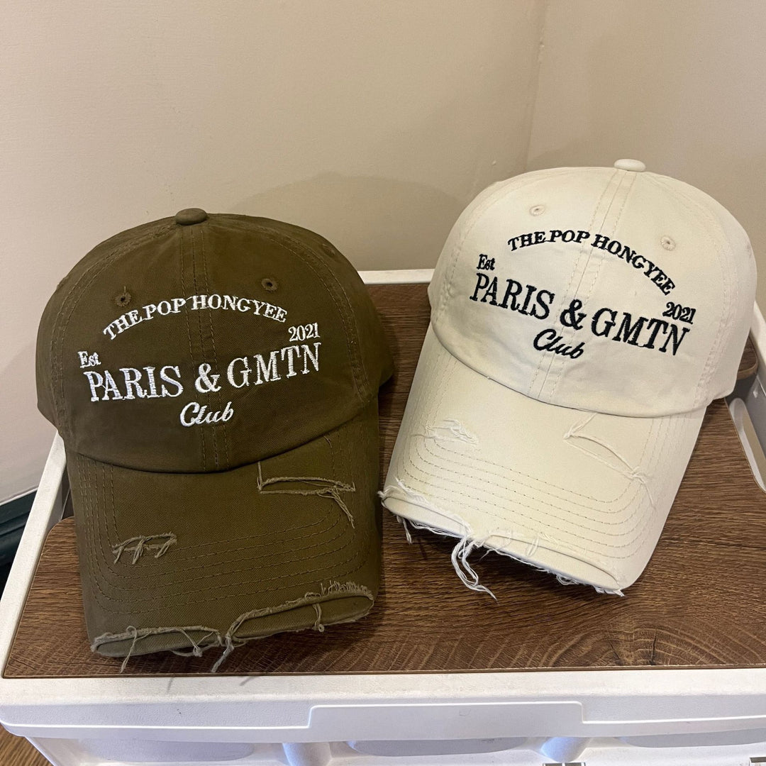 Men's Distressed Cotton Twill Baseball Cap Stornfield
