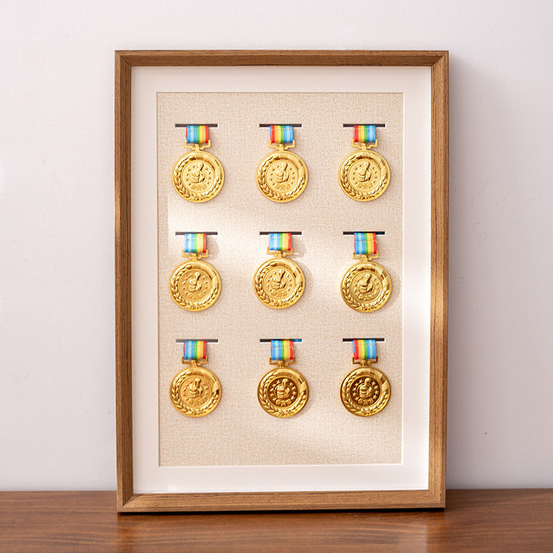 Decorative Medal Display Shadow Box Frame for Home