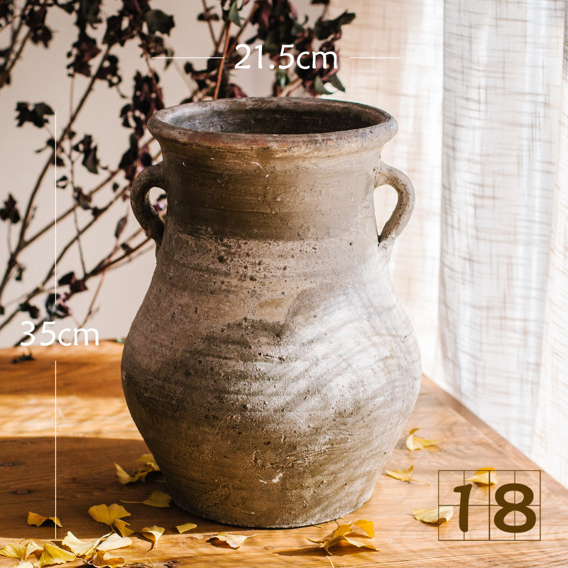 Rustic ceramic pot with handmade design Stornfield