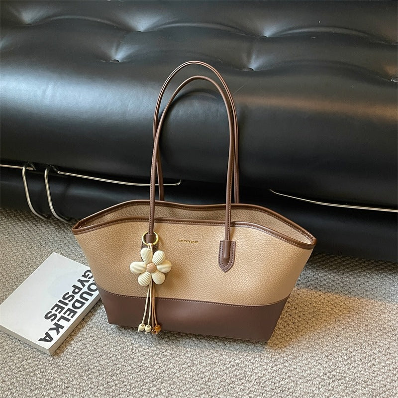 Structured Leather Tote Bag