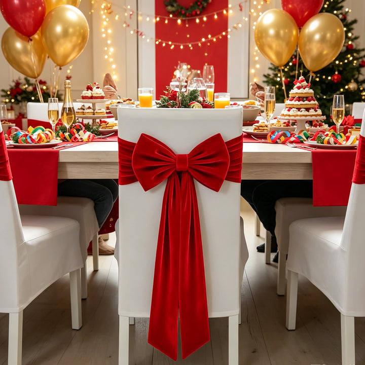 Chair bows decoration