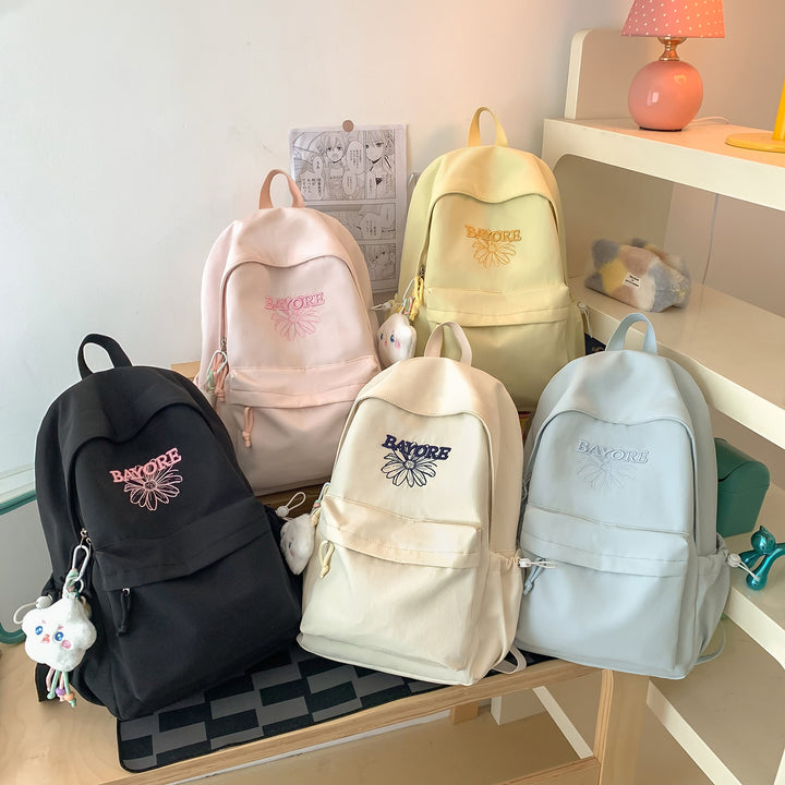 Floral Embroidered Casual Backpack Stornfield