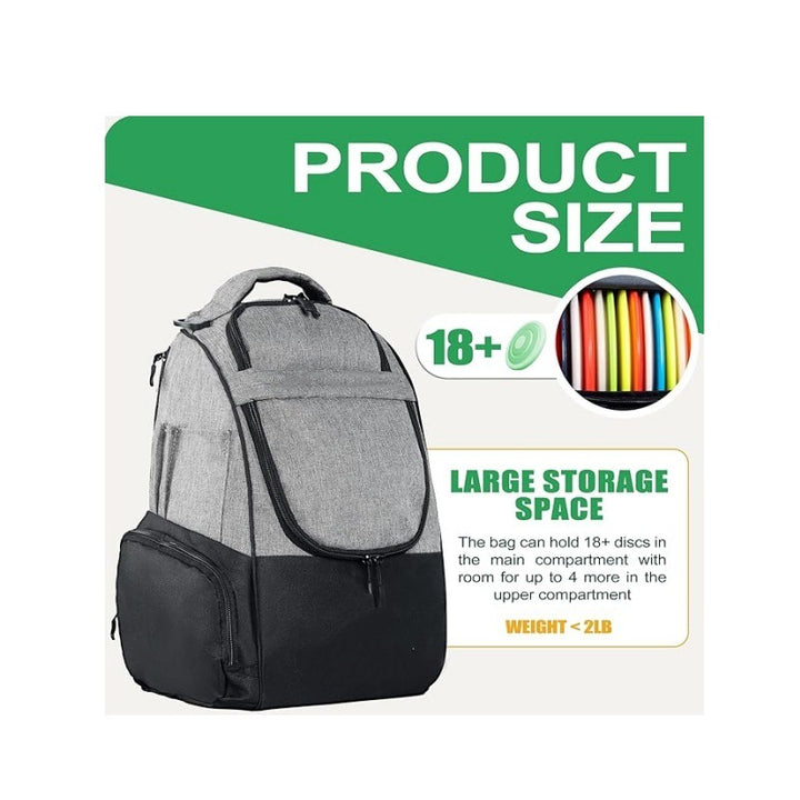 Discgolf Backpack with Special Compartments for Frisbees and Drinks Stornfield