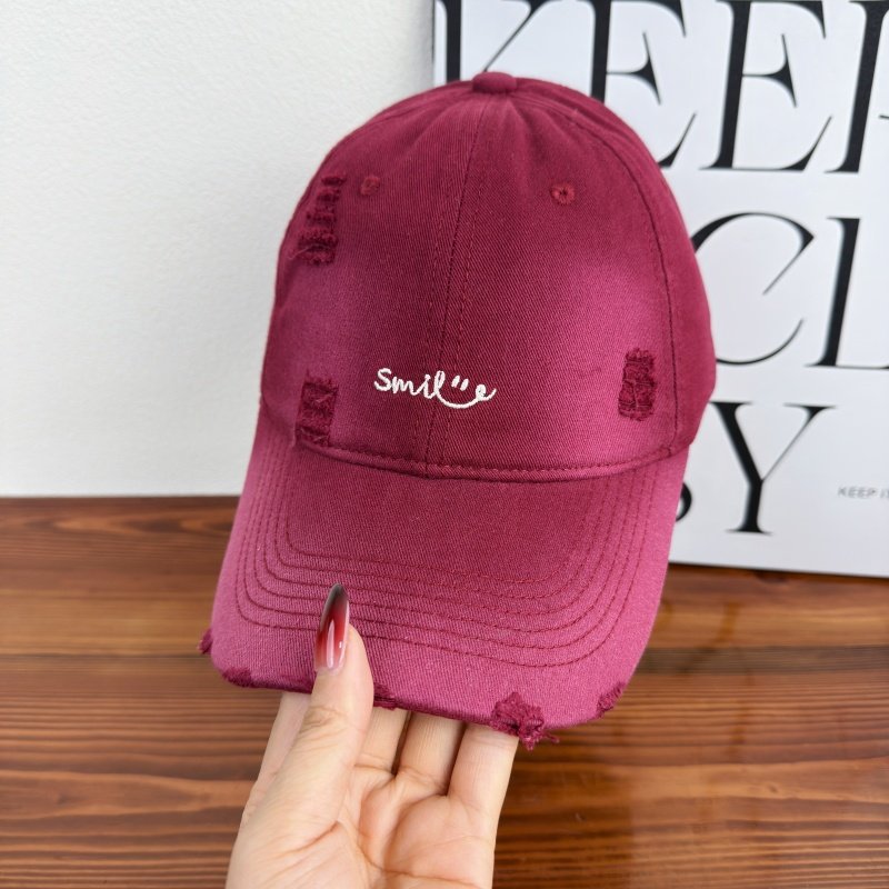 Women's Distressed Cotton Baseball Cap Stornfield 1784270843