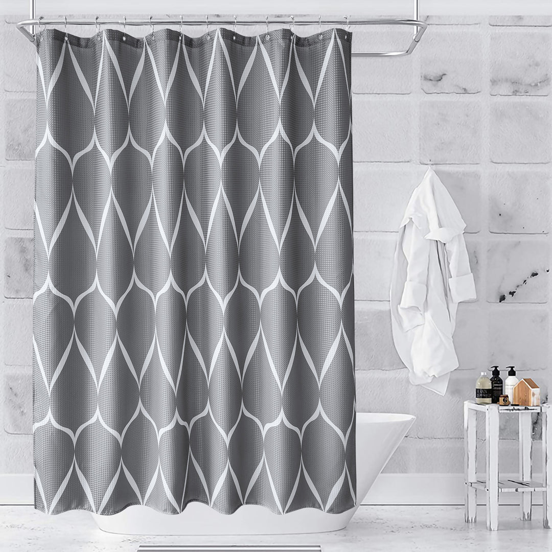 Geometric Pattern Shower Curtain Stornfield