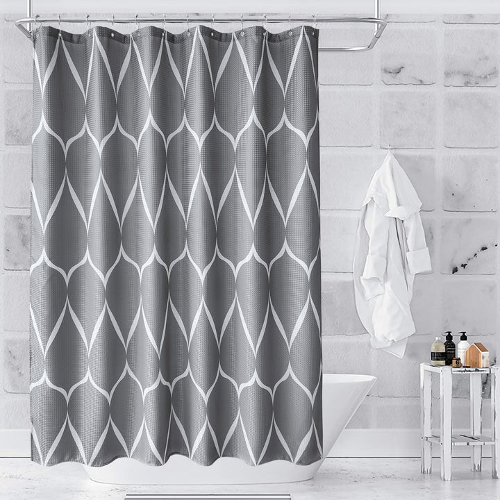 Geometric Pattern Shower Curtain Stornfield