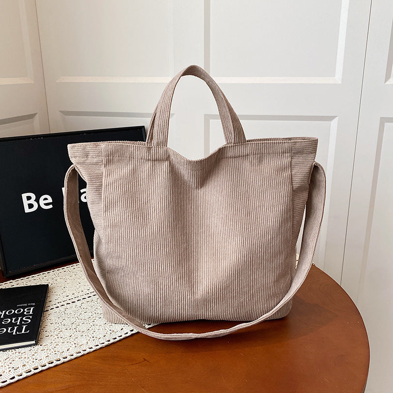 WoSoft Corduroy Tote Bag Stornfield