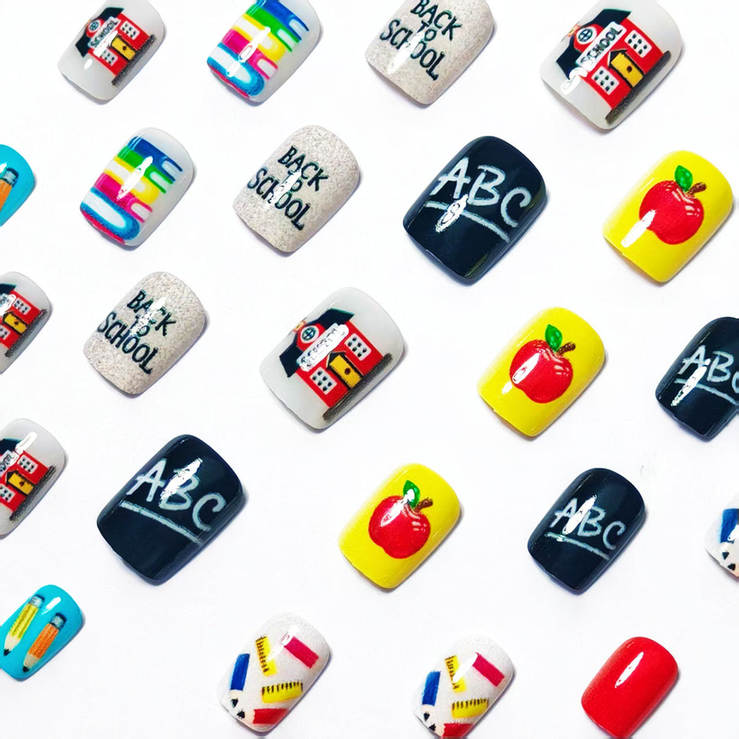 Art Nails with Creative School Motif Stornfield