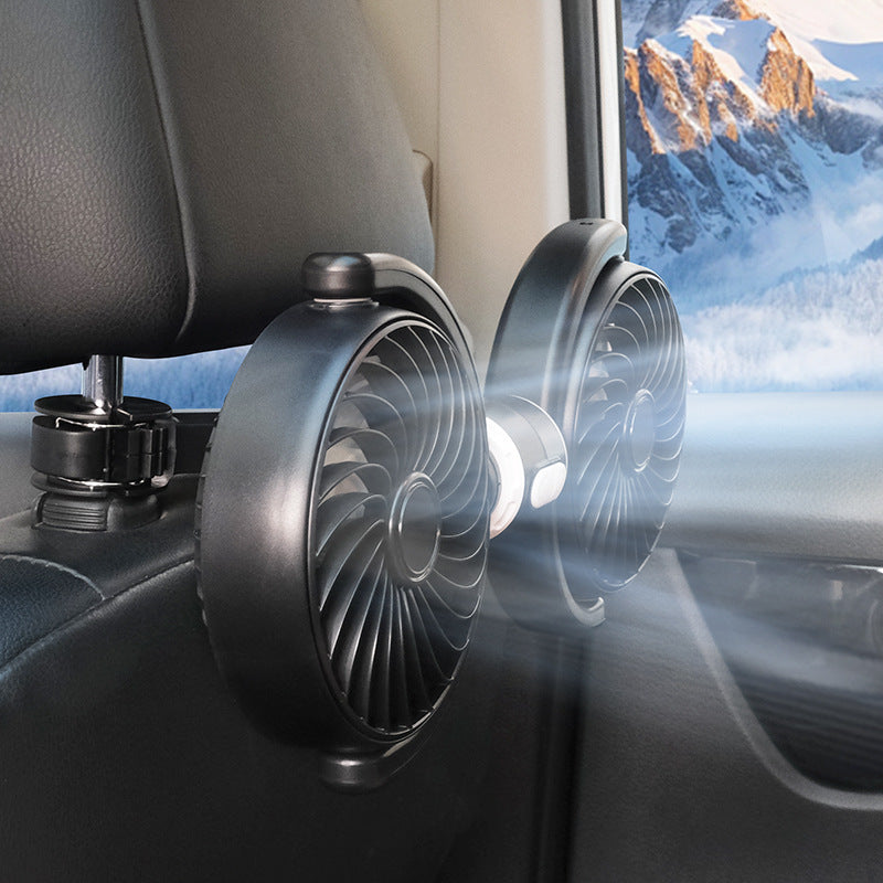 Unisex double fan with flexible holder Stornfield
