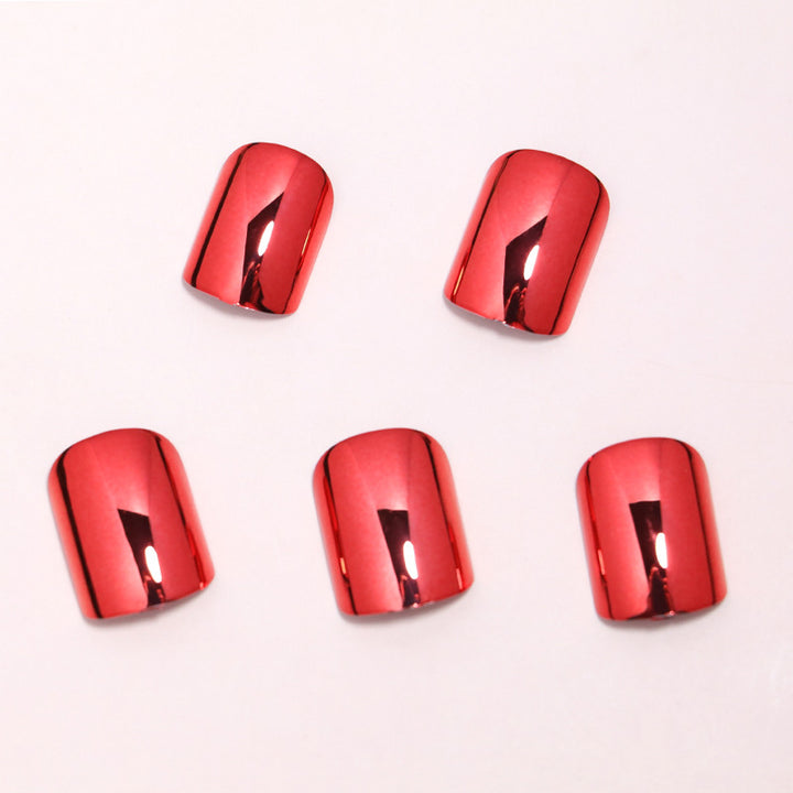 Glossy Metallic Press-On Nail Set Stornfield