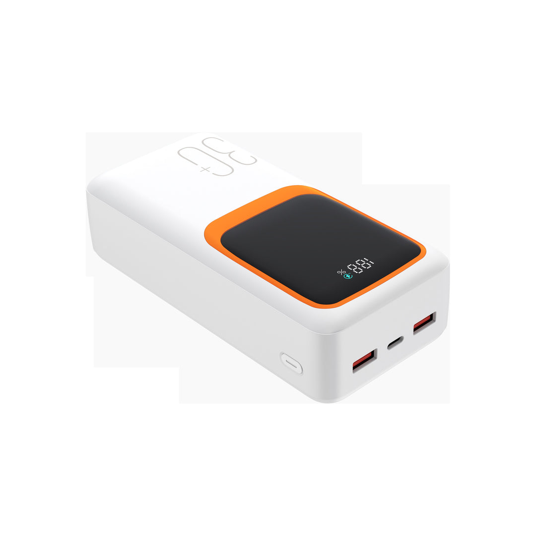Portable power bank with innovative induction charging function and ultra-modern digital display Stornfield