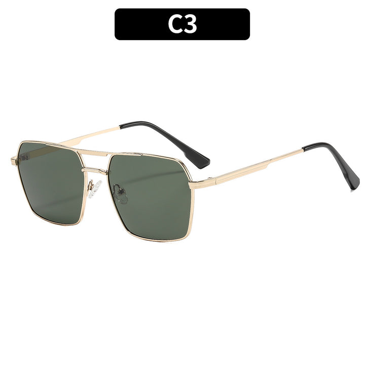Oversized Square Sunglasses with Gradient Lenses