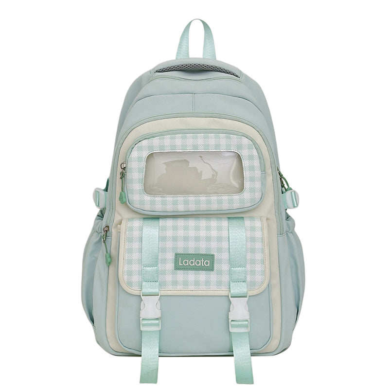 Versatile Checkered Patterned Backpack Stornfield
